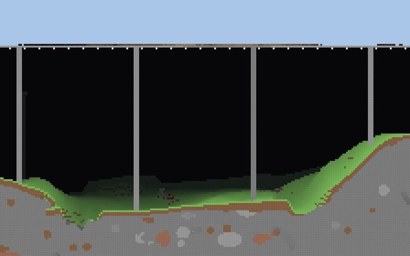 a cut through an Overcast zone