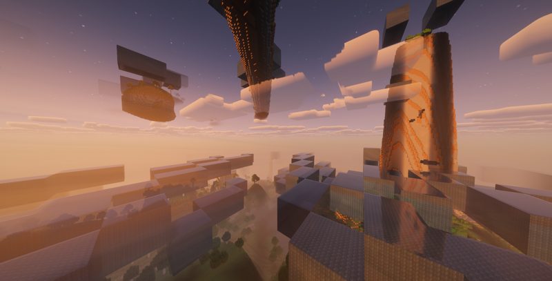 valley of water, rings at dusk